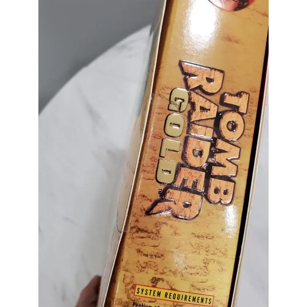 Tomb Raider Gold Trapezoid Big Box Sealed 1998‎ PC CD Rom